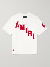 Logo-Flocked Felt-Trimmed Cotton-Jersey T-Shirt